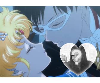 sailor moon romantic fotomontage mit ihrem fotobearbeitung