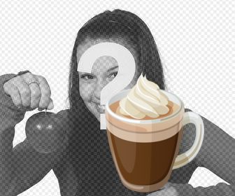 kaffeetasse auf ihre fotos einfugen als aufkleber