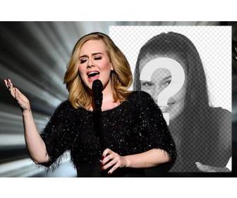 editierbare fotoeffekt mit adele singen fur ihr foto hochladen ihr bild