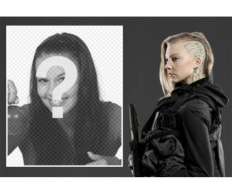 foto-effekt mit charakter cressida von hunger games