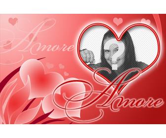 heart shaped postkarte der liebe um das bild ihres geliebten