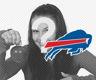 aufkleber mit dem logo der buffalo bills die sie auf ihre fotos