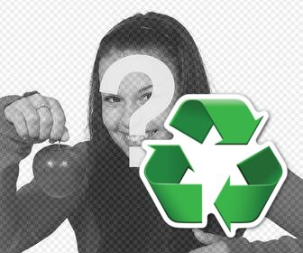 recycling-symbol einfugen auf ihre fotos kostenlos