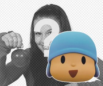 aufkleber von pocoyo gesicht hinzufugen uberall auf ihre fotos