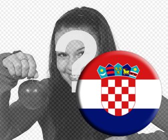 knopf mit flagge von kroatien zu ihren fotos hinzufugen wie ein aufkleber