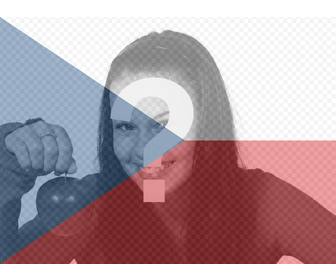 filter der flagge der tschechischen republik um ihre fotos