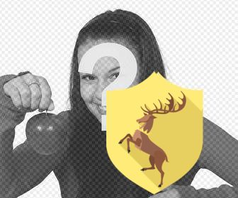 foto-effekt den schild des baratheon haus auf ihre fotos