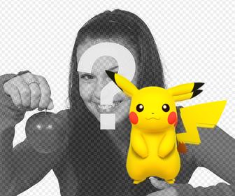pikachu auf ihre fotos mit diesem fotoeffekt bearbeitbaren und kostenlos
