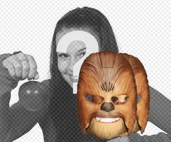 setzen sie auf ihre fotos der chewbacca mit diesem kostenlosen foto-effekt