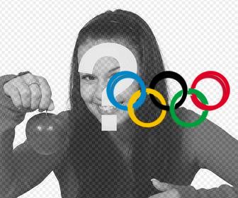 foto effekt der olympia-logo einfugen konnen sie ihre bilder ihr foto diesem online-effekt laden