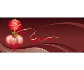 bilderrahmen fur ein foto mit einer rose und ein herz zum valentinstag