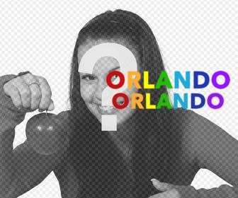 online aufkleber einfugen orlando auf ihre fotos mit regenbogenfarben