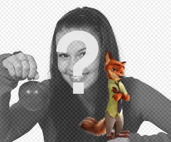 fugen sie nick wilde den fuchs von zootopia in ihren fotos mit diesem effekt