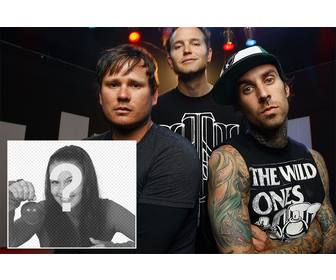 foto effekt zu bearbeiten von blink 182 band und sie konnen drucken sie