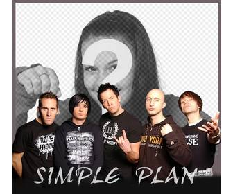 ihr foto mit den mitgliedern der band simple plan durch den effekt dieser