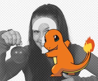 setzen sie charmander mit ihnen mit dieser fotomontage online-