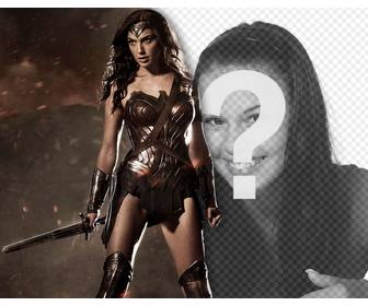 fugen sie ihr foto neben dem neuen wonder woman mit diesem online-effekt