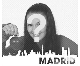 silhouette der stadt madrid ihr foto kostenlos