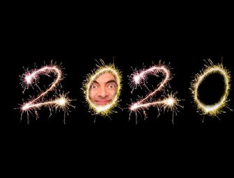 Effekt, um Ihr Foto im Jahr 2024 zu platzieren Null von Feuerwerk
