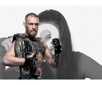 Fotomontage mit Conor McGregor mit Ihrem Foto zu tun