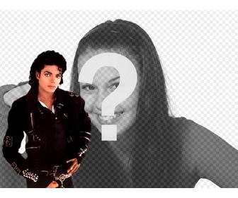 fotomontage ihr bild neben michael jackson zu setzen