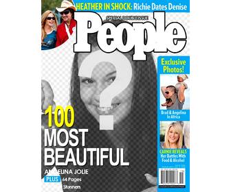 Fotomontage, um Ihr Foto auf People-Magazin-Cover zu setzen