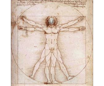 ihr gesicht auf dem beruhmten vitruvian mann von leonardo da vinci rahmen mit dem zu uberraschen