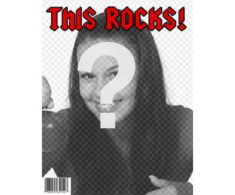 werde ein rockstar erstellen einer personalisierten cover mit ihrem foto des magazins this rocks