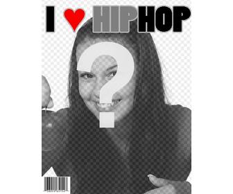 ich liebe hip hop magazin anpassbare abdeckung mit ihrem foto