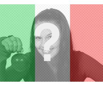 flagge von italien fotomontagen online