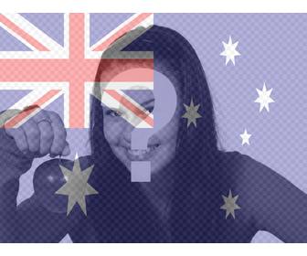 australische flagge zum online stellen ihres fotos