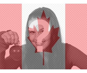 fotomontage um die kanadische flagge auf deinem profilbild zu platzieren