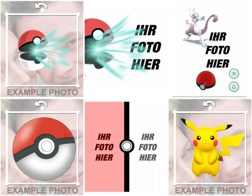 Aufkleber und Dekorationen für Ihre Fotos von Pokemon