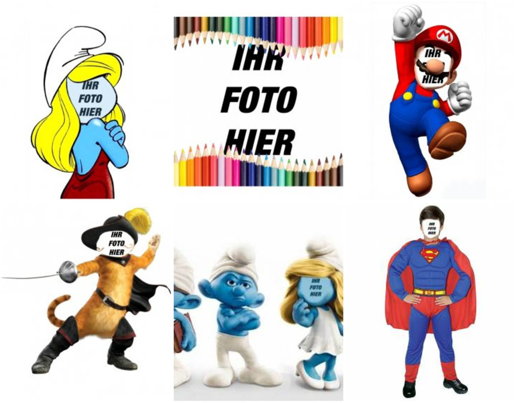  Seite 8/5 kinder-Fotomontagen