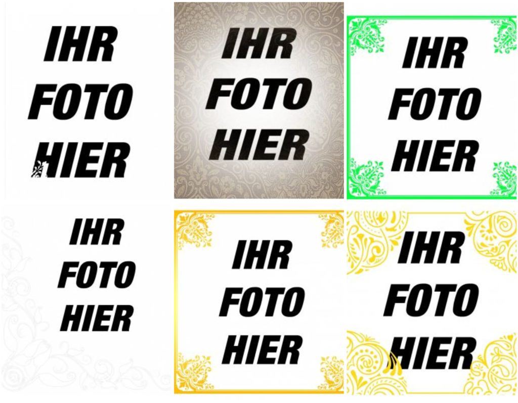 Dekorative Ornamente kostenlos zu Ihren Fotos hinzufügen