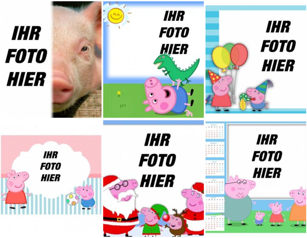 Effekte mit Fotos von Peppa Pig