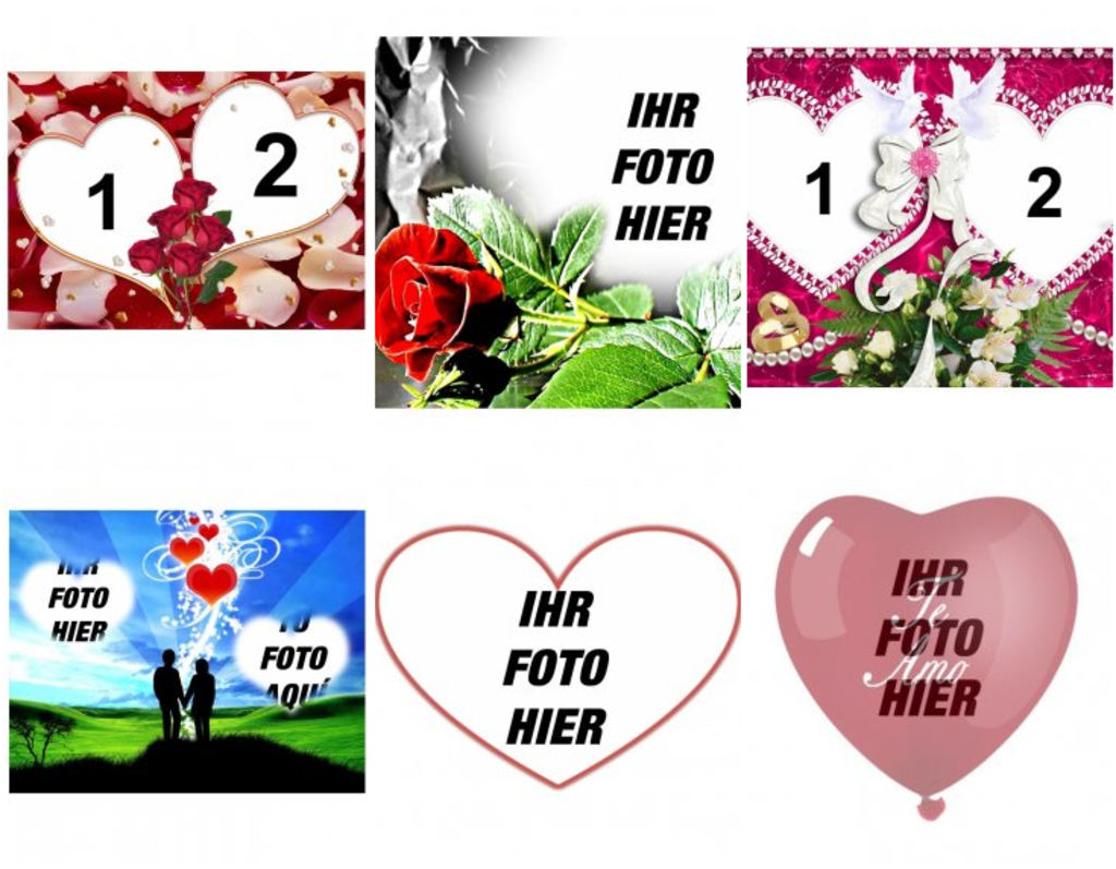 Foto Effekte und Rahmen zum Valentinstag