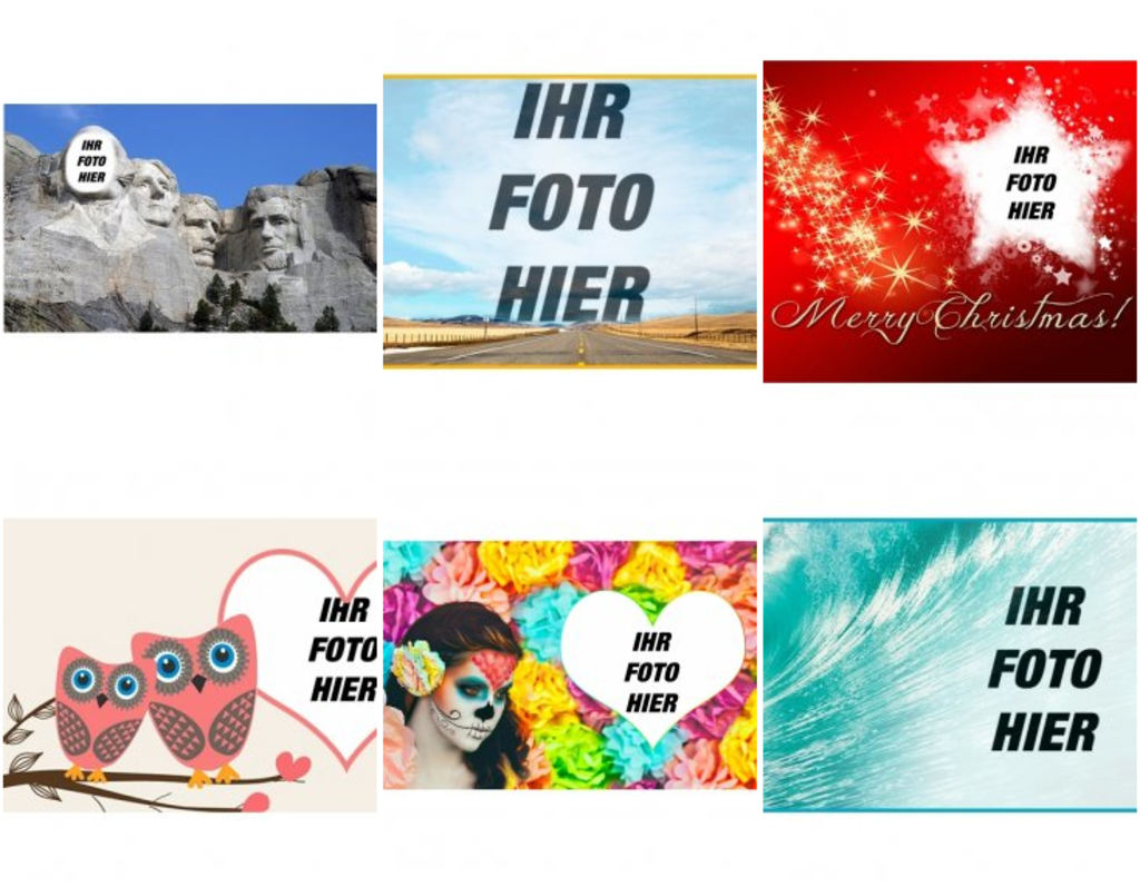 Fotomontagen für Titelfotos für Facebook