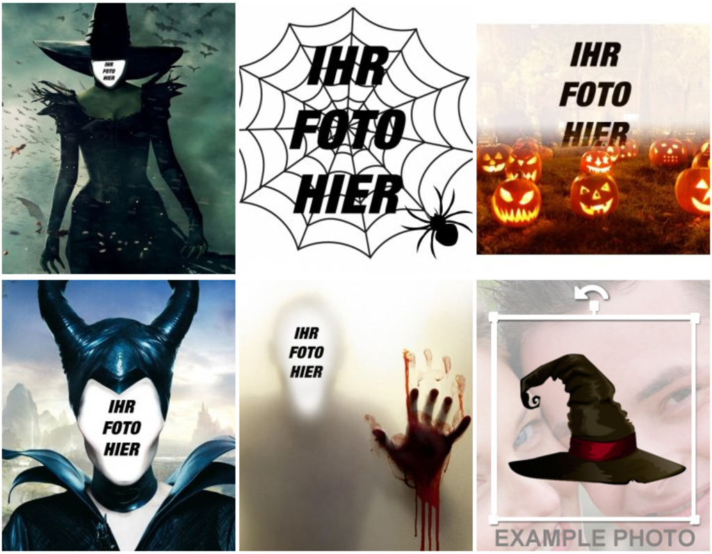 Fotomontagen von Halloween