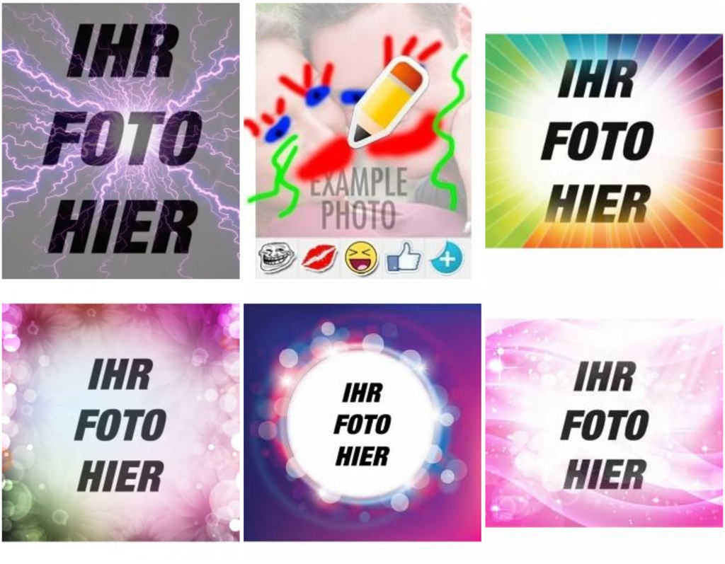 Licht und Farben Collagen für Ihre Fotos