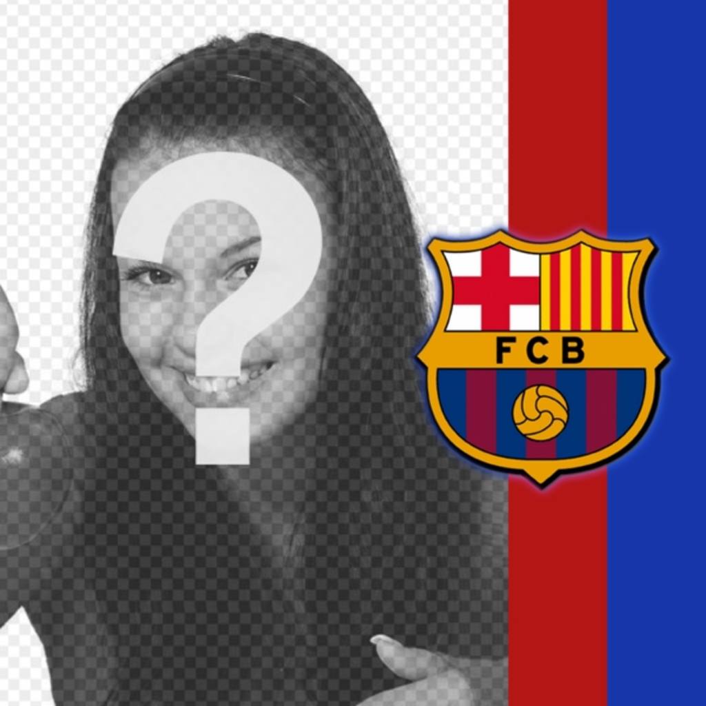 Legen Sie die Farben und das Emblem von Barcelona in Ihrem Bild und zeigen Sie Ihre..