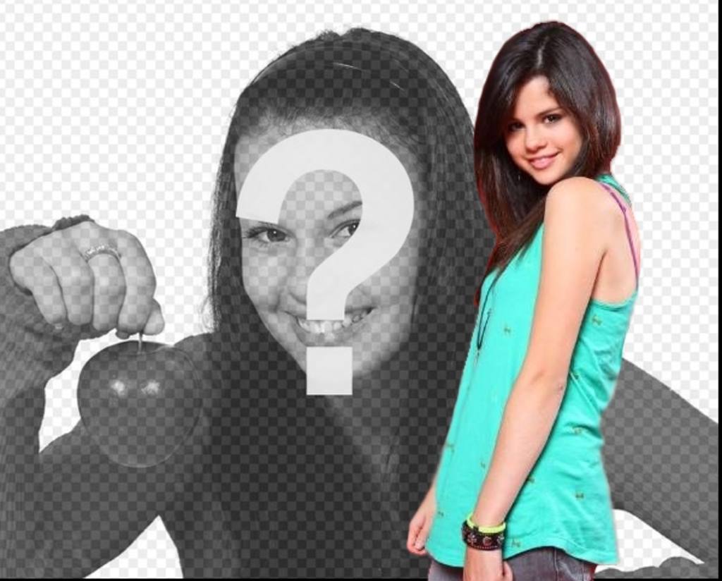 Fotomontage mit Selena Gomez, laden Sie Ihr Bild und machen Sie Ihre..