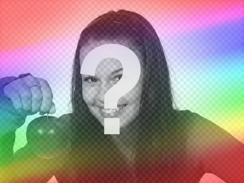 Filter Fotos leuchtet rot, blau und gelb..