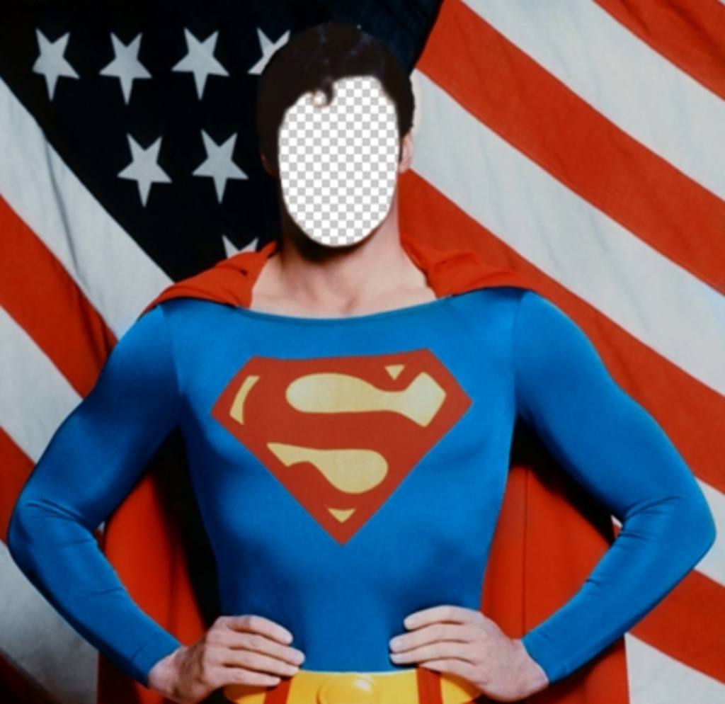 Werden Superman mit dieser Fotomontage mit Ihrem Foto ..