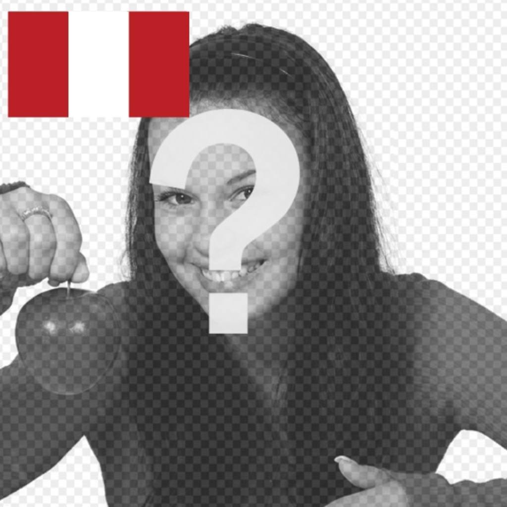 Fotomontage von Peru Flagge auf Ihrem Facebook, Instagram, Twitter Profilbild setzen..