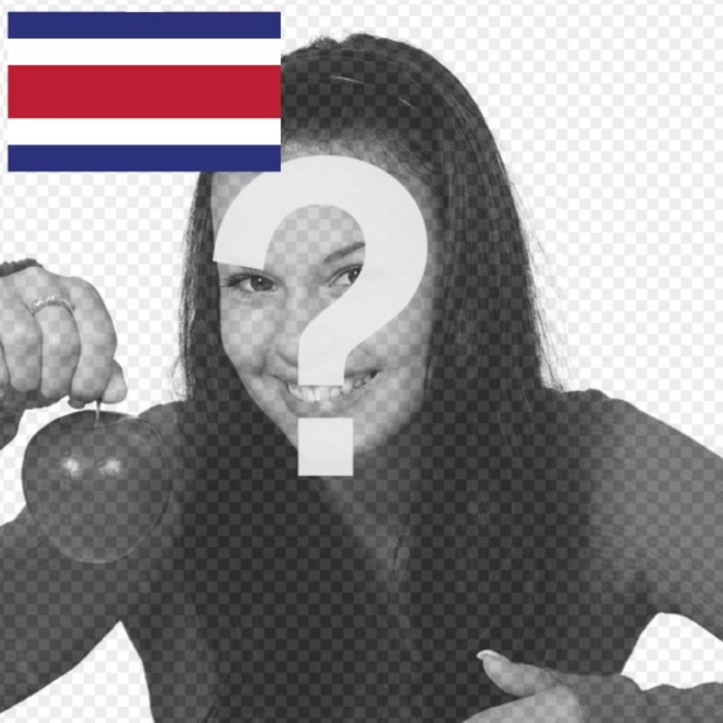 Schmücken Sie Ihren Avatar auf twitter und facebook mit der Flagge von Costa Rica und Ihr Foto und fertigen Sie Ihr..