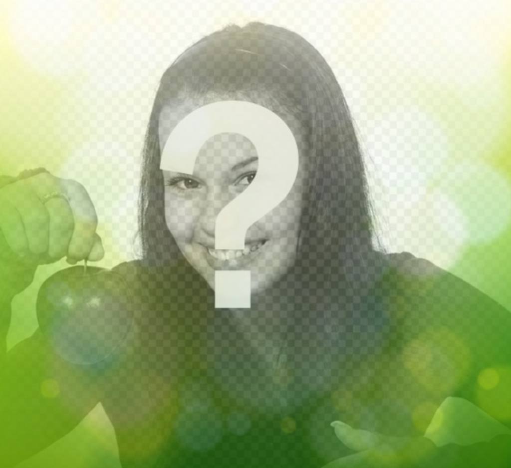 Grün Photo Filter mit runden hellen Lichtern, um online und..