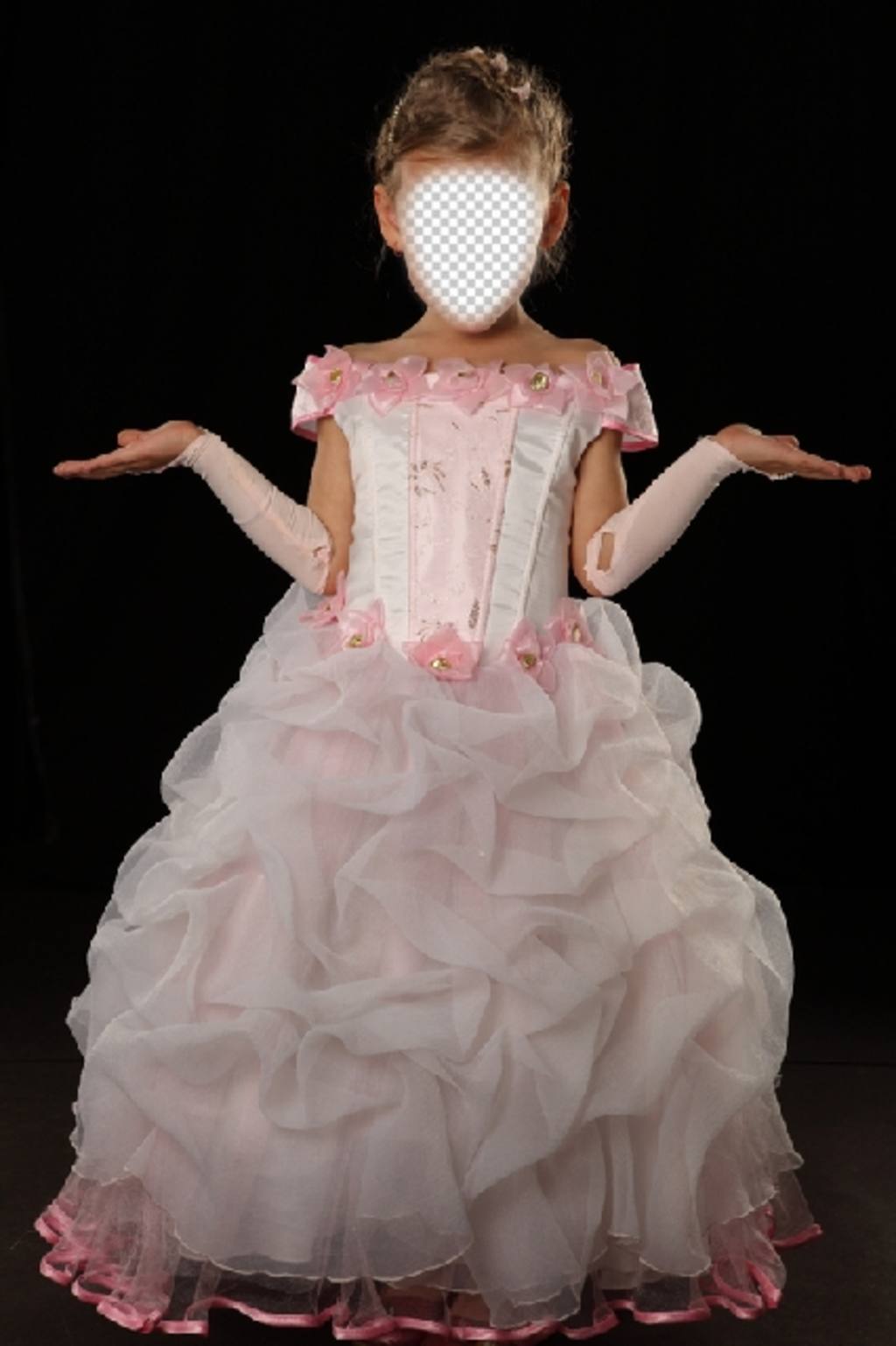 Werden Sie eine kleine Prinzessin mit dieser Fotomontage ..