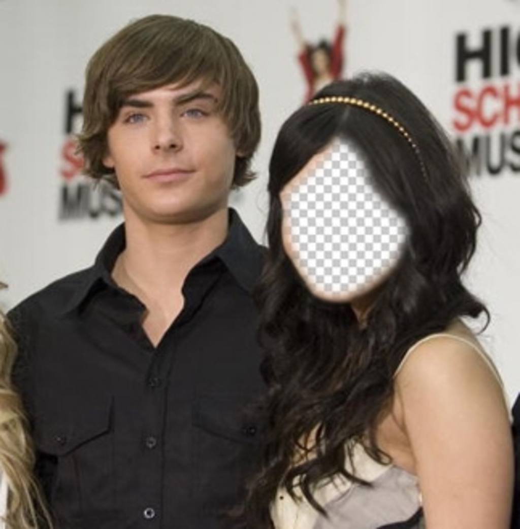 Foto-Montage Ihr Gesicht auf Vanessa Hudgens mit Zac Efron ..