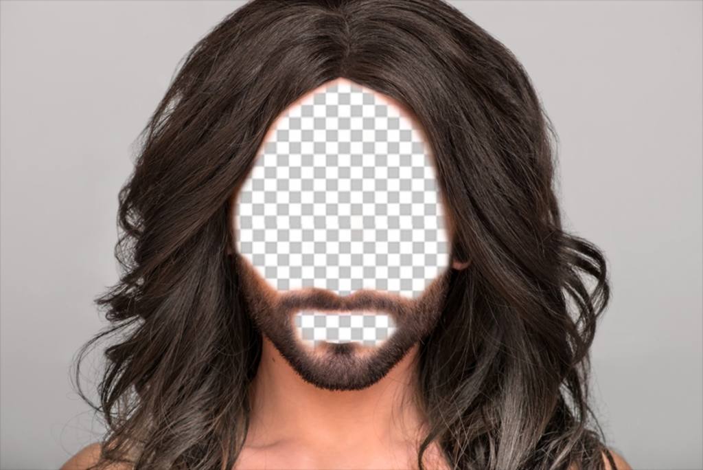 Fotomontage von Conchita Wurst, wo Sie Ihr Foto setzen können. Setzen Sie ..